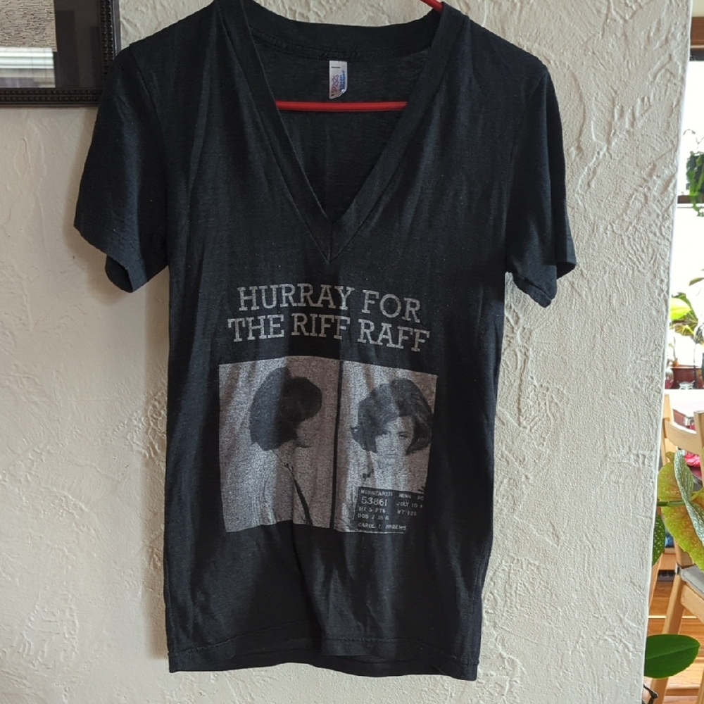 American Apparel  Rare Hurray For The Riff Raff Charcoal Graphic Tee